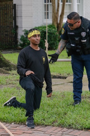 Sunrise protestor Kidus Girma of Dallas