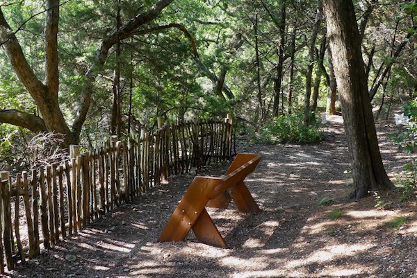 A bench for birdwatching or a quiet rest stop. Photo by Michael Smith.