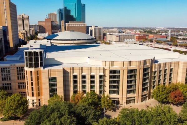 The Fort Worth Convention Center, formerly the Tarrant County Convention Center, was built in 1968. Courtesy of the city of the Fort Worth. 