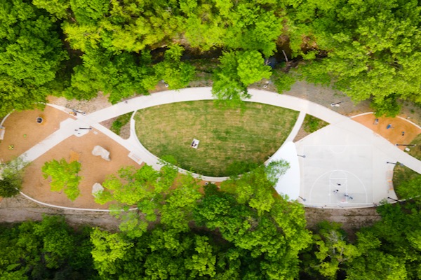 South Oak Cliff Renaissance Park brings hope to a formerly blighted riparian corridor. Photo courtesy of Trust for Public Land. 