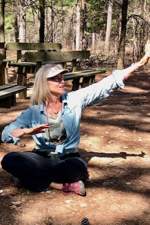 Kristi remembers a tree swing over a creek from her childhood in Oak Cliff. Photo by Amy Martin.