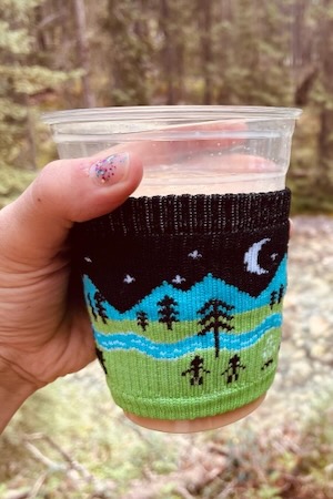 Freakers drink "socks" are made from plastic trash picked up off the coast of Mexico. Courtesy of Facebook.