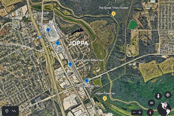 Joppa Map. Courtesy of Google Earth.