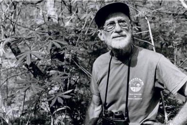 Ned and his ever-present birdwatching binoculars. Photo courtesy of Texas Conservation Alliance. 