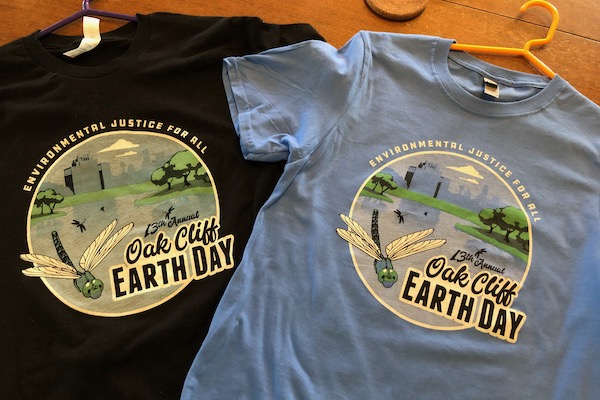 Oak Cliff Earth Day 2022 T-shirts