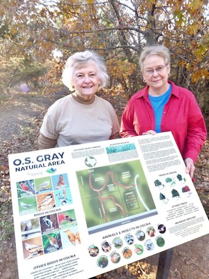 Harbour and Nancy Dickson at O.S. Gray Natural Area