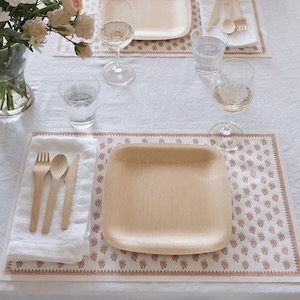 Bambu offers a variety of dinnerware in 100 percent organic bamboo. Courtesy of Bambu.