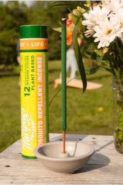 Citronella incense sticks offer a fragrant bug deterrent. Courtesy of Murphy's Naturals.