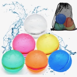 Reuseable water balloons offer an alternative to single-use balloons that burst and leave litter outdoors that animals can mistake for food. Courtesy of Soppy Cid.