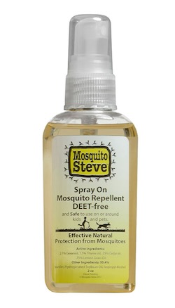 Mosquito Steve's products are all natural and DEET-free.