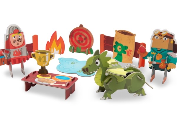 The Dragon Trainer playlet is made of a sturdy, high-quality, durable and thick cardboard-based and recyclable material Courtesy of Playper.