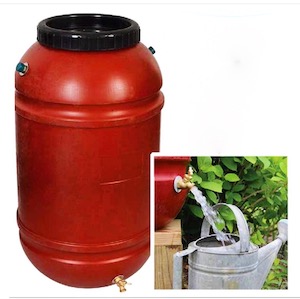 Epoch rain barrel from Rooster Home & Hardware
