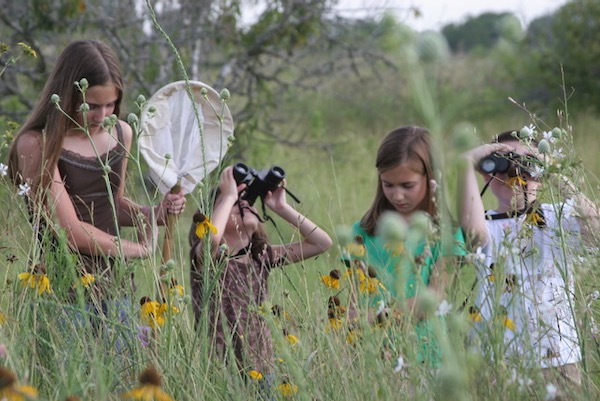 Children study insects and birds on the Katy Prairie near Houston. Photo courtesy of Texas Alliance for American’s Fish and Wildlife