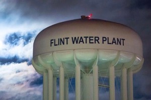 Flint Michigan watertower