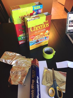 Solar eclipse cereal boxes