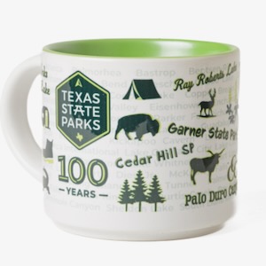 Texas State Parks limited edition 100-year anniversary mug. Courtesy of TPWD.