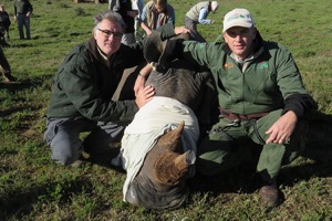 Dr Michael Slattery of the TCU Rhino Initiative 