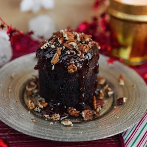 Mini chocolate cake. Courtesy of TLC Vegan.