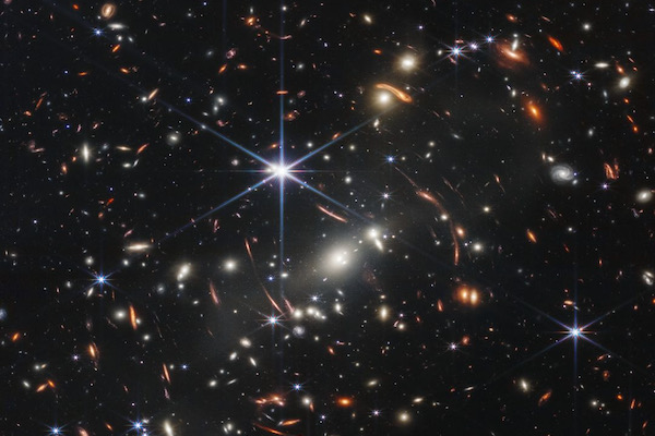 James Webb Telescope image of the Universe. Courtesy of ASA/ESA/CSA/STScI