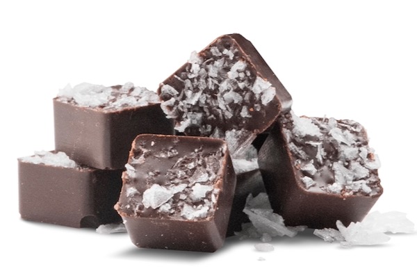 Wicked Bold's sea salt chocolates are made with organic cacao, organic sugar and organic sea salt flakes.